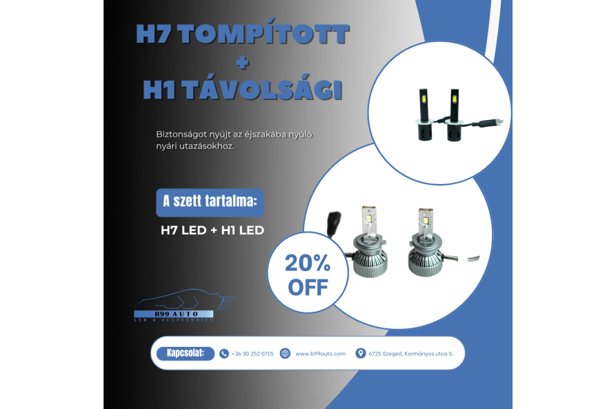 H7+H1 Tompított + Távolsági csomagajánlat